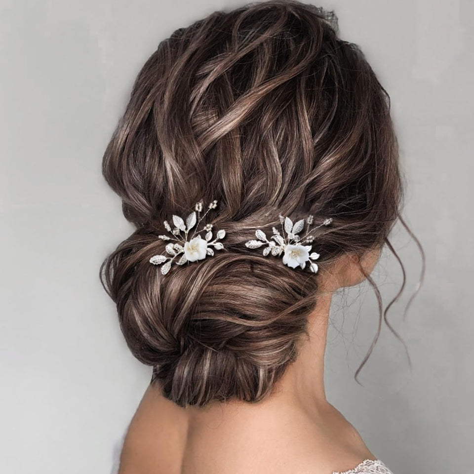 SWEETV front view of two bridal pins showing elegant packaging and ready-to-wear appeal