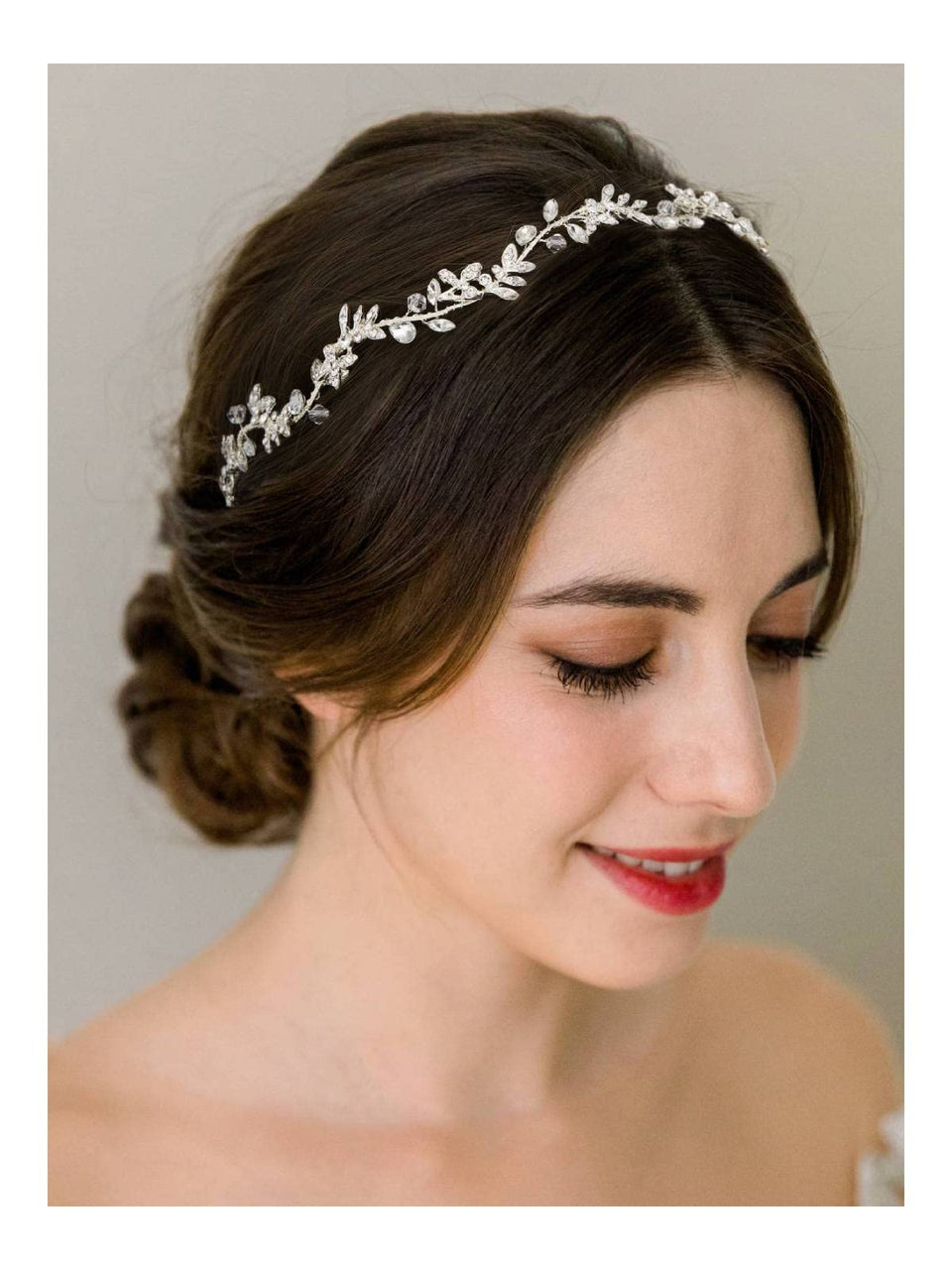 SWEETV headband front view showing elegant sparkle and secure fit