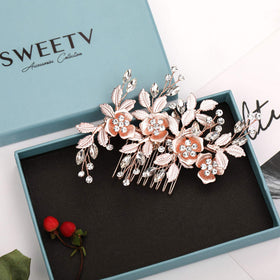 SWEETV comb in a bridal setting showing elegant finishing touch benefit
