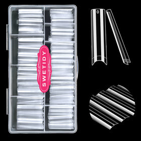 SWETIDY front packaging of 500 clear XXL tips showing quantity and benefit