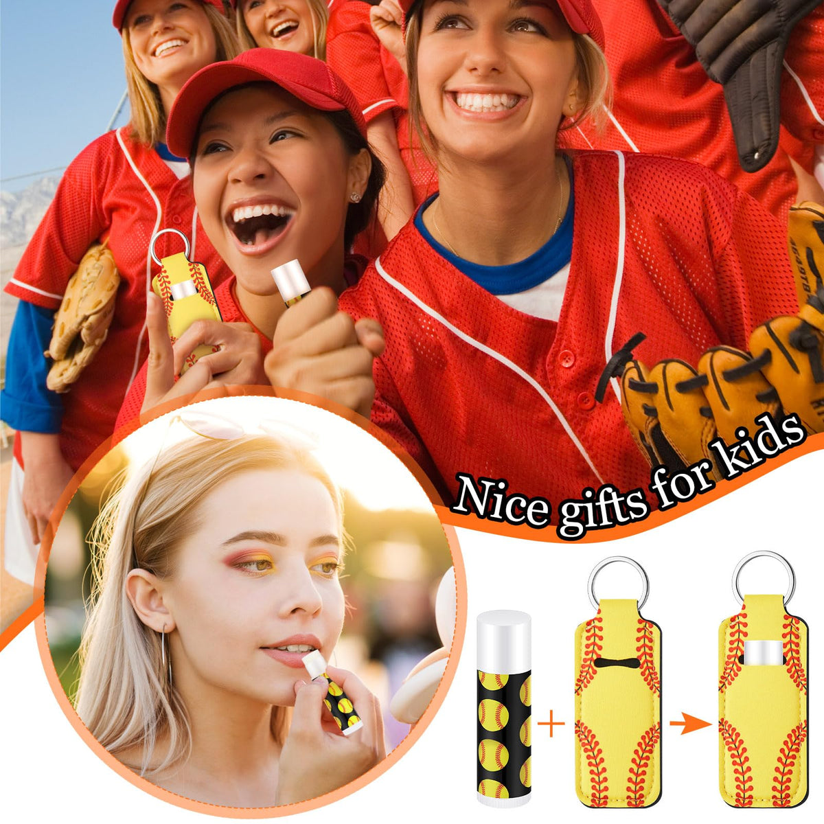 Swiffen favors attached to a backpack demonstrating quick access and sporty style