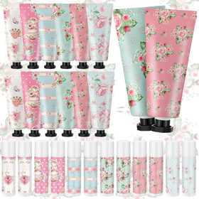 Swiffen front packaging showing full 12-set favor assortment and vintage look, elegant presentation