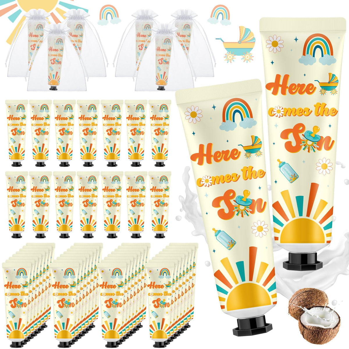 Swiffen front packaging showing 48-piece set and themed design for easy gifting