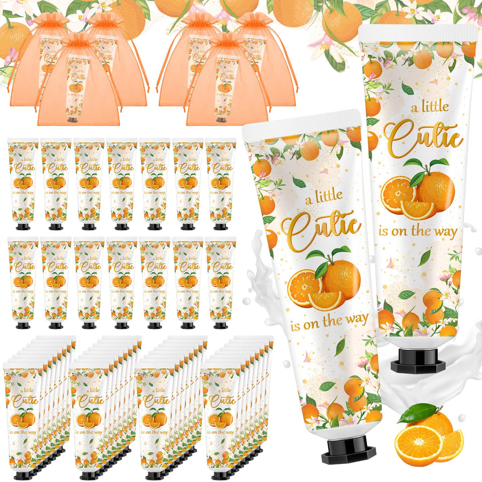 Swiffen front packaging with orange theme, convenient party favor presentation