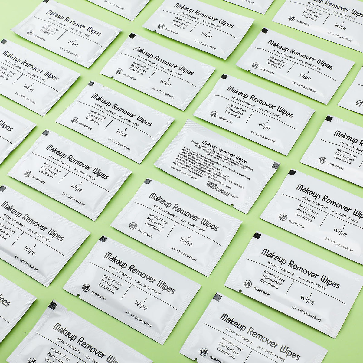 Swiffen individually wrapped sachet being opened for clean single-use benefit