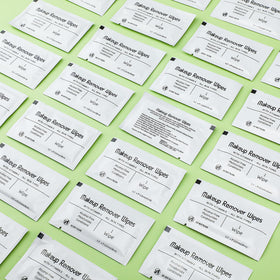 Swiffen individually wrapped sachet being opened for clean single-use benefit