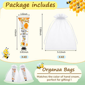 Swiffen organza bag display with creams inside, easy gifting benefit