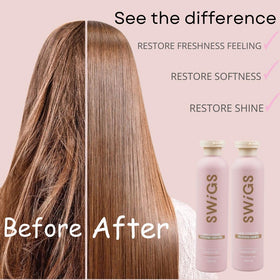 swigs conditioner cream closeup, displays rich slip for easy detangling