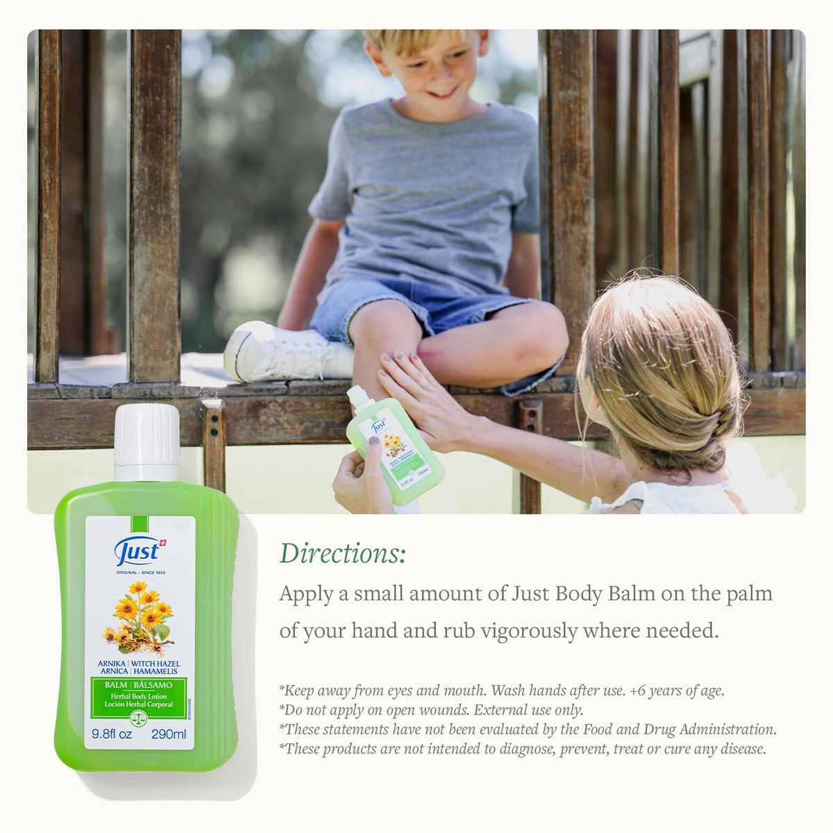 SwissJust applied to nape of neck illustrating cooling comfort