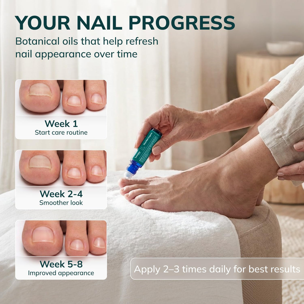 Swissklip KlearNail ingredients visual highlighting natural components for nail health