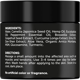 SWIZON botanical layout with arnica, turmeric, aloe highlighting natural-sourced ingredients benefit