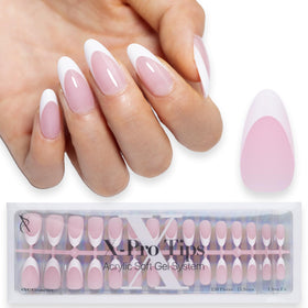 SXC front packaging showing 150-piece kit and pink French tips, convenient ready-to-use