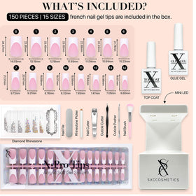 SXC close-up of X‑Pro tip cuticle edge for natural seamless appearance