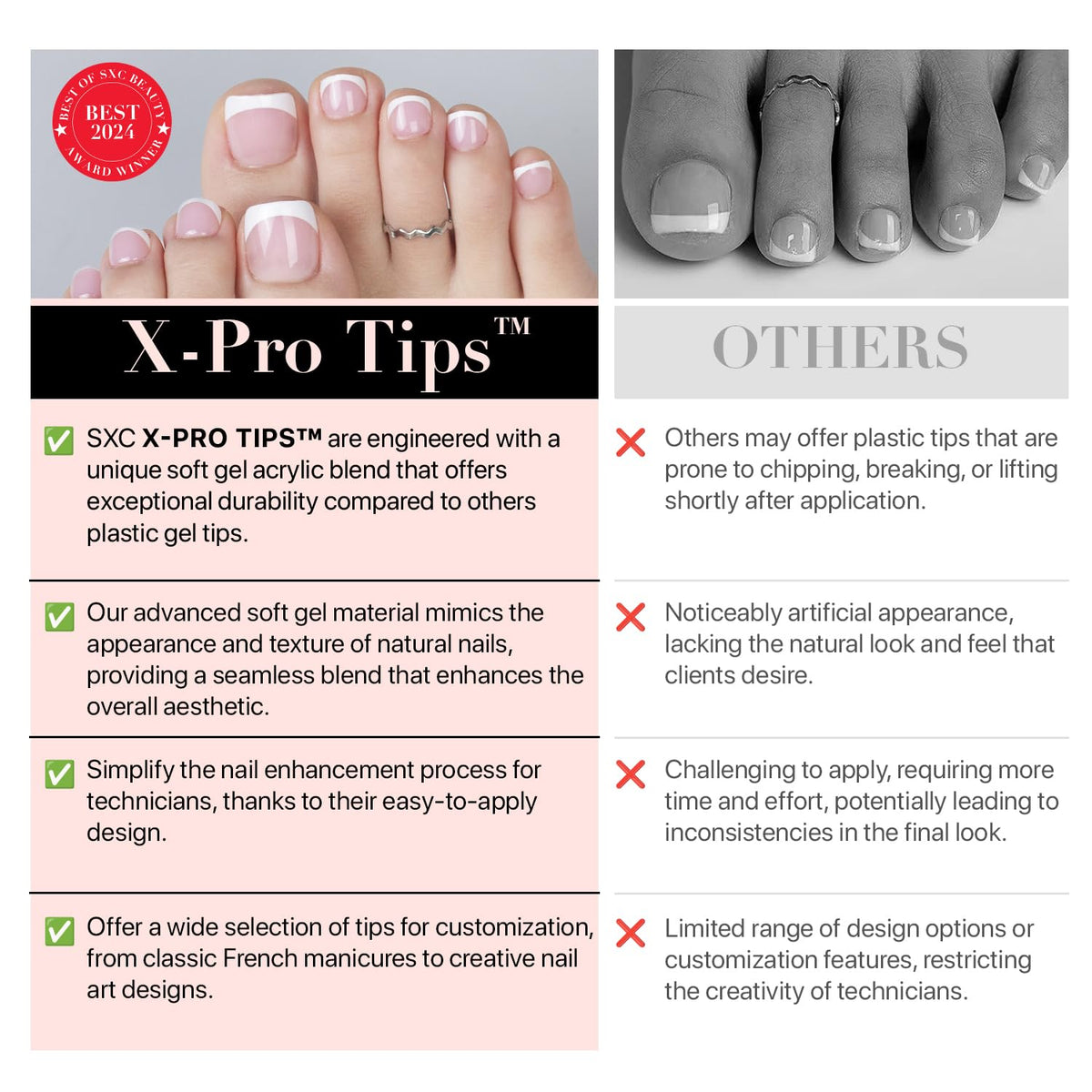SXC removal demo showing gentle soak method to protect natural nails