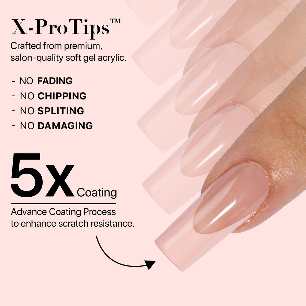 SXC nails beside ruler showing size and length options