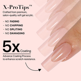 SXC nails beside ruler showing size and length options