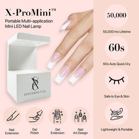 SXC lifestyle shot of nails styled for a special occasion