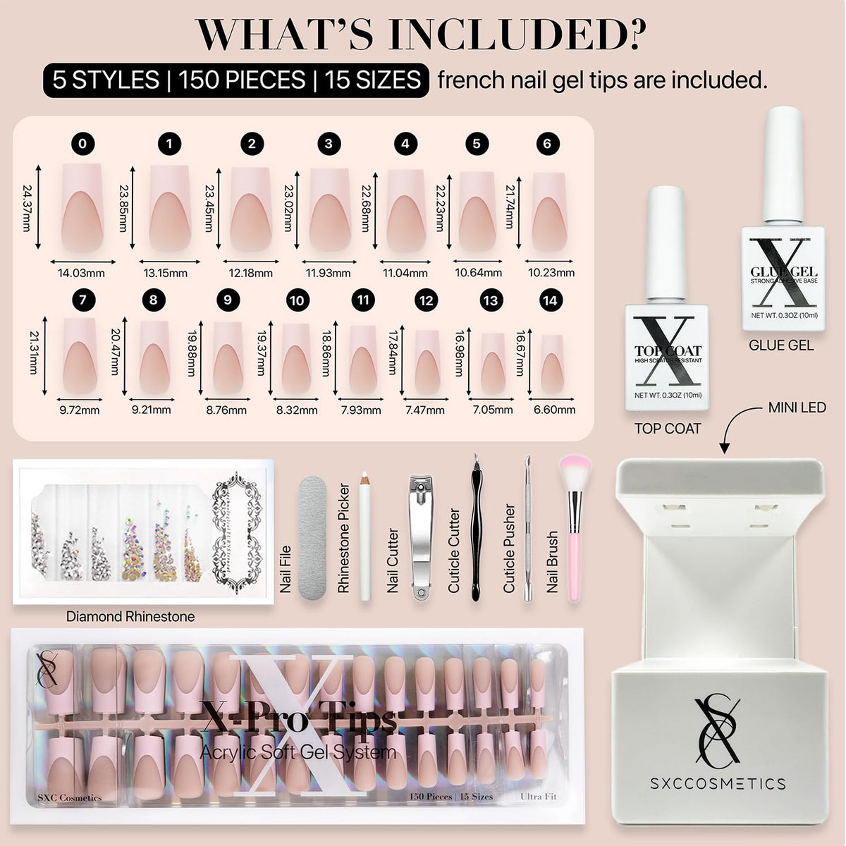 SXC adhesive and instruction kit for quick application