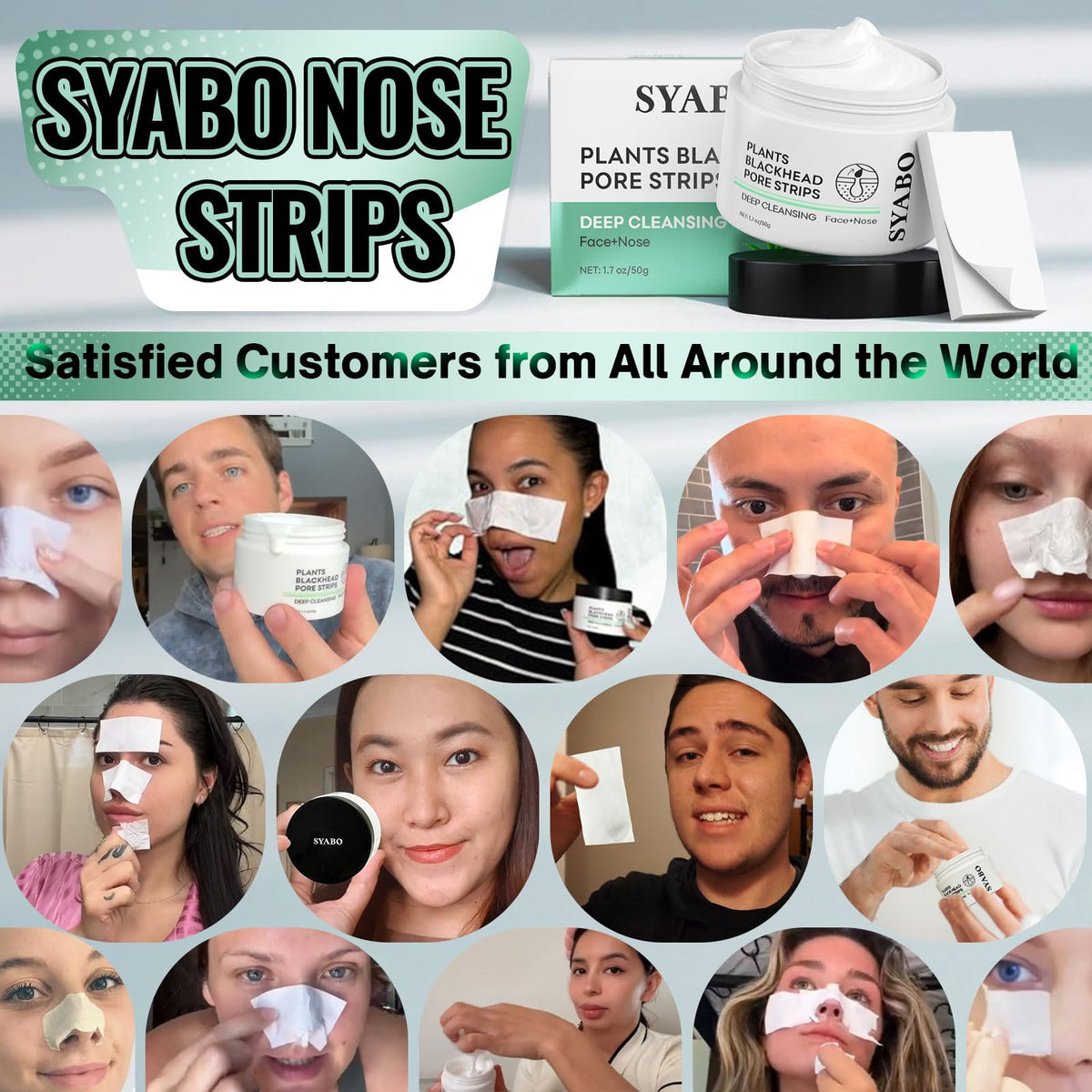 SYABO open jar showing smooth peel-off mask texture for easy spread