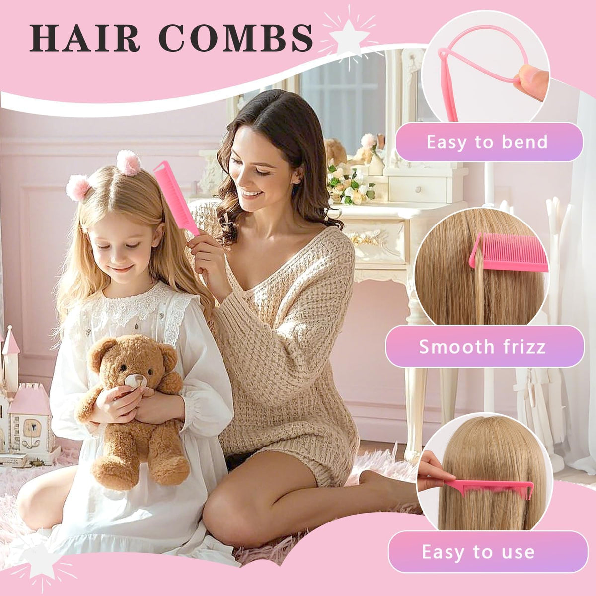 SYGY mini claws and barrettes group displaying quick-pick styling versatility