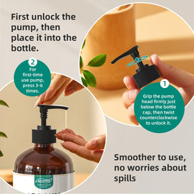 SYLVANA pump closeup demonstrating easy, measured dispensing benefit