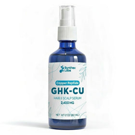 SYNTHEX LABS close-up texture of clear serum highlighting lightweight absorption