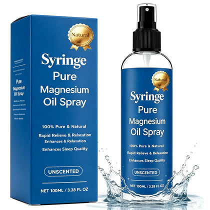 Syringe Pure front packaging showing bottle and label for quick identification and use