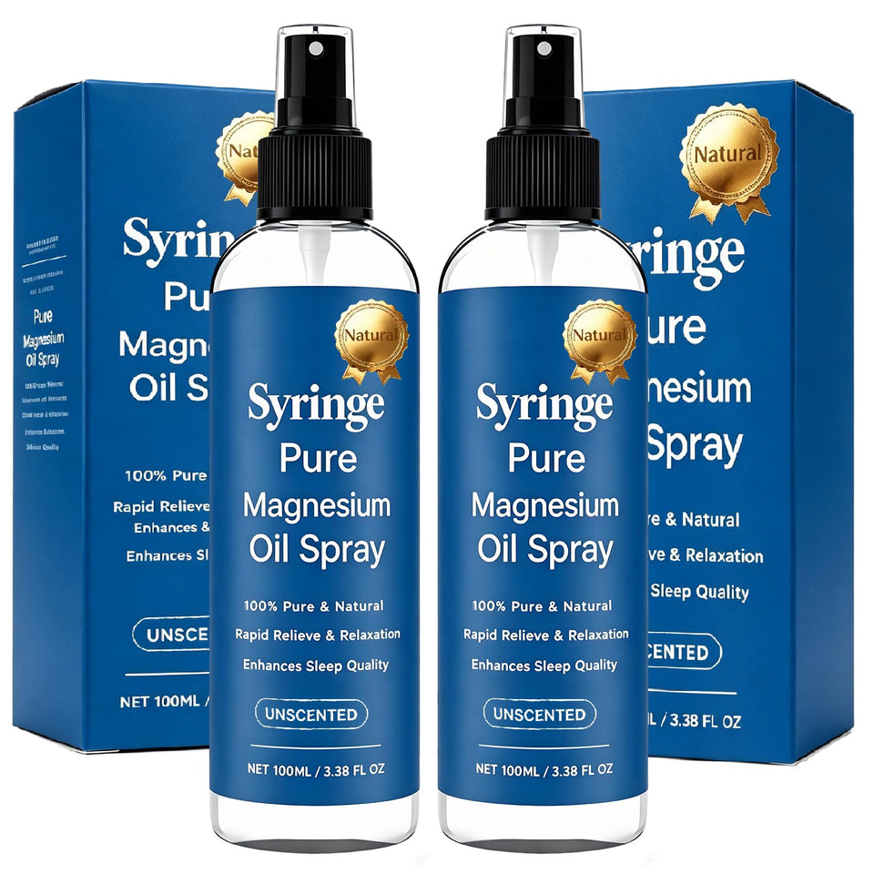 Syringe Pure front bottle view showing clean packaging and portability benefit