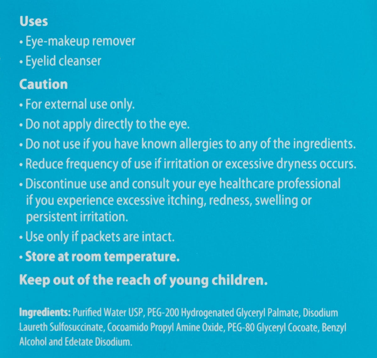 Close-up of Systane wipe texture demonstrating gentle fabric that conditions lashes and removes makeup