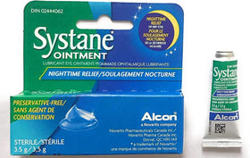 Systane open tube with ointment texture and smooth emollient appearance