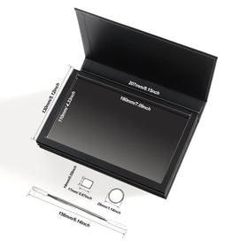 SZDYM open palette revealing four magnetic layers and organized pan storage benefit