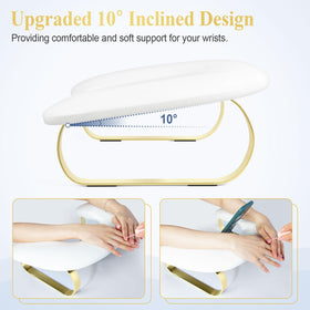 SZSJA gold metal legs and non-slip pads providing sturdy, slip-resistant base