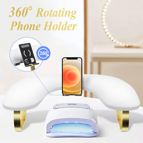 SZSJA rotating phone holder in use keeping reference images accessible and hands-free