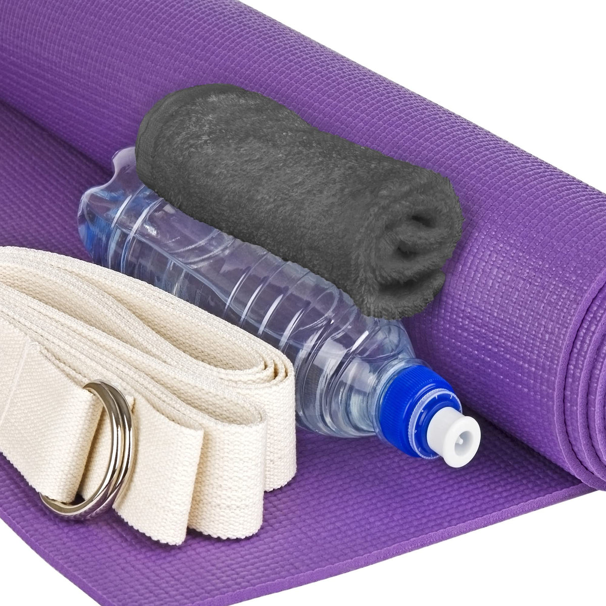 T & L towel tucked in gym bag showing portability and post-workout readiness