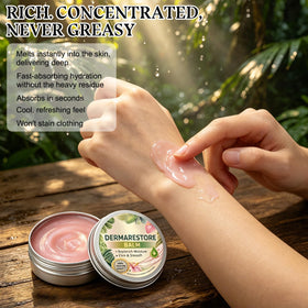 taakcc Derma Restore Balm being applied to wrists for quick hydration and comfortable skin