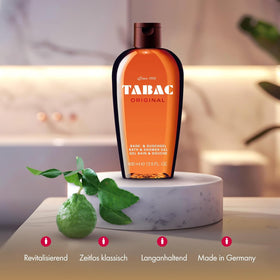 Tabac Original lather texture demonstrating rich foam for effective cleansing