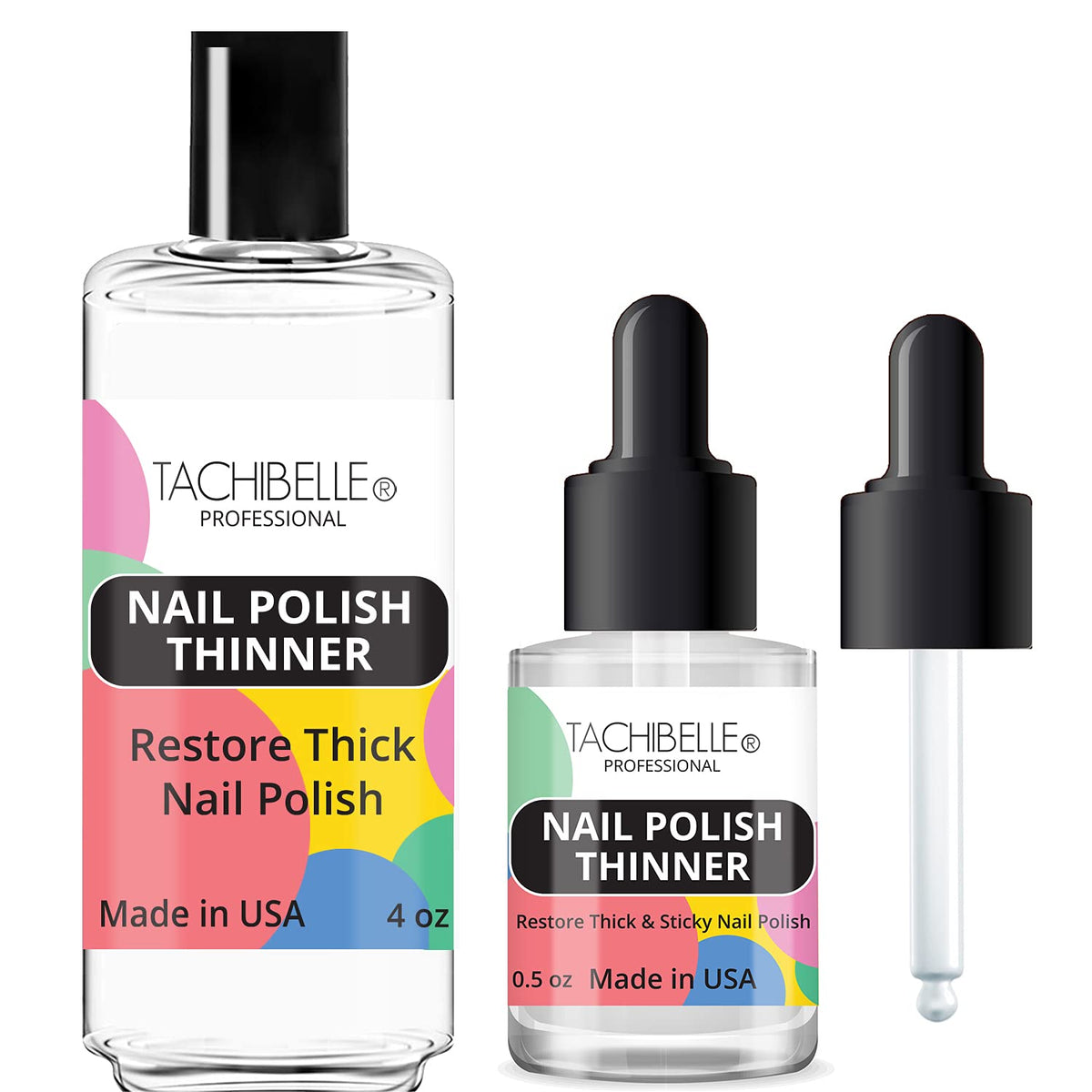Tachibelle thinner front packaging showing product and label, restores polish flow
