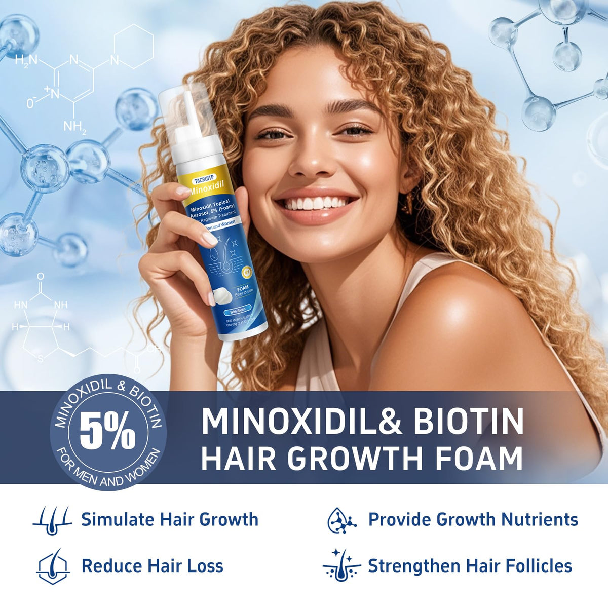 Tacruitf foam texture close-up highlighting quick absorption benefit