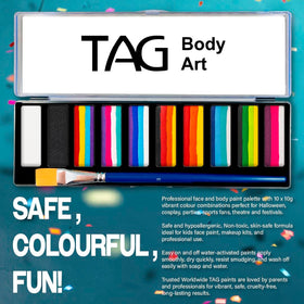 TAG Body Art texture swatch on skin demonstrating opaque wax coverage