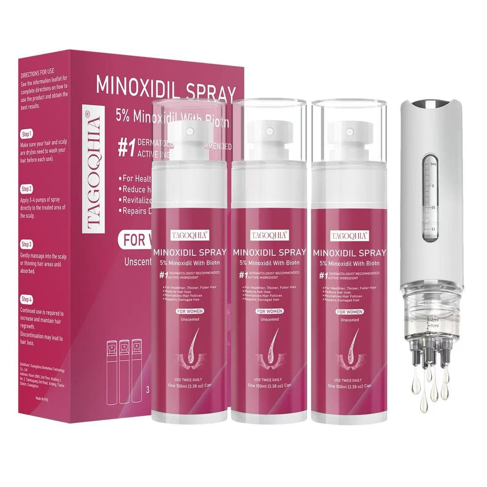 TAGOQHIA front packaging showing three bottles and kit, clear product overview benefit
