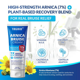 TAGRID ingredient display with vitamin K bottle for skin recovery