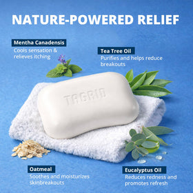 TAGRID close-up of soap texture highlighting gentle exfoliation