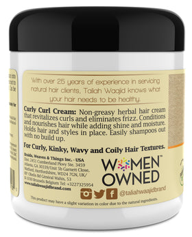 Taliah Waajid shea butter and sage ingredients on display to emphasize nourishing benefits