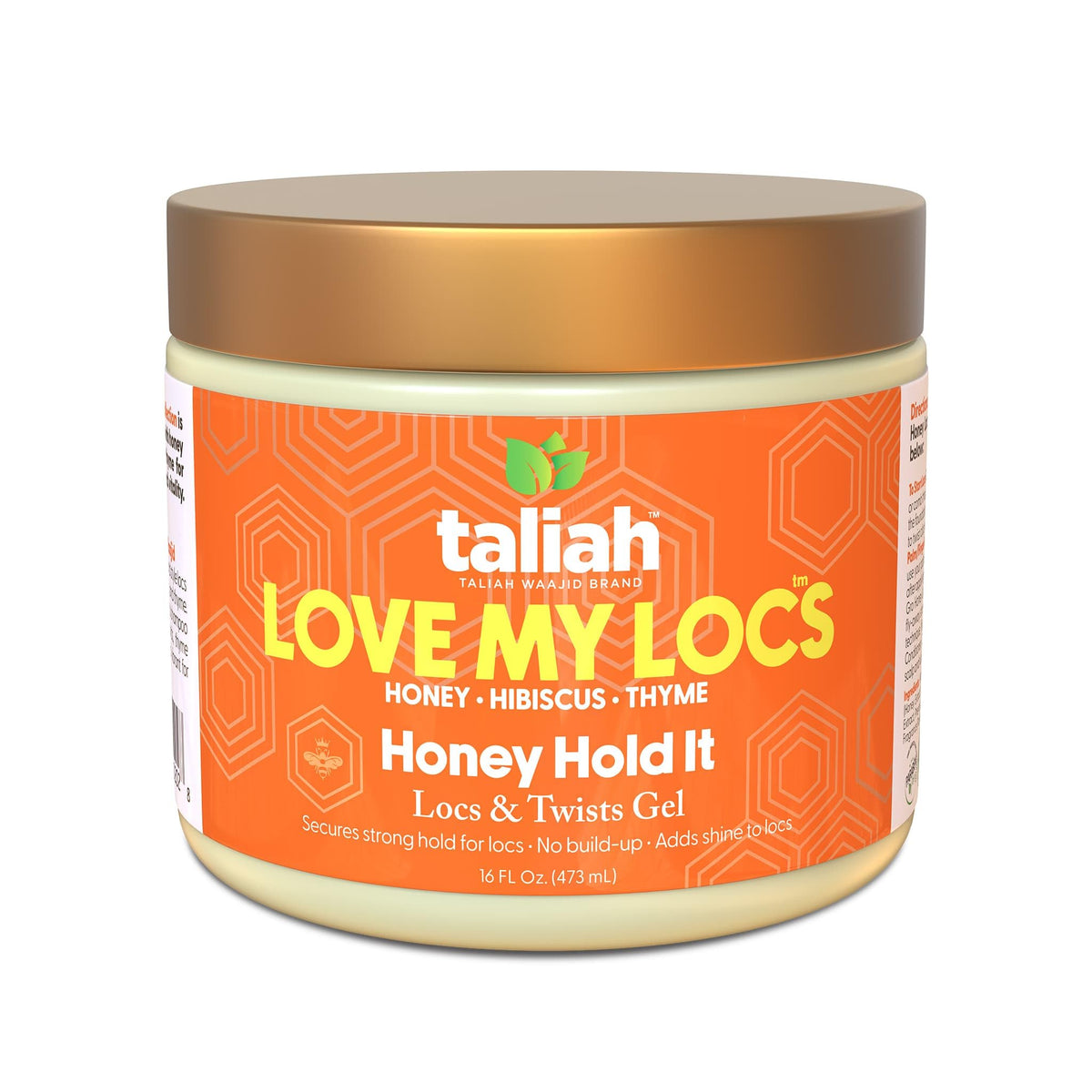 Taliah Waajid jar next to a hand showing 16oz scale for purchase confidence