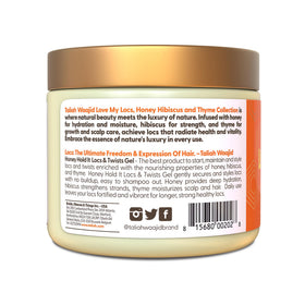 Taliah Waajid applied while twisting hair demonstrating defined, frizz-reduced style