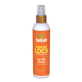 Taliah Waajid bottle on bathroom counter showing daily-use convenience benefit