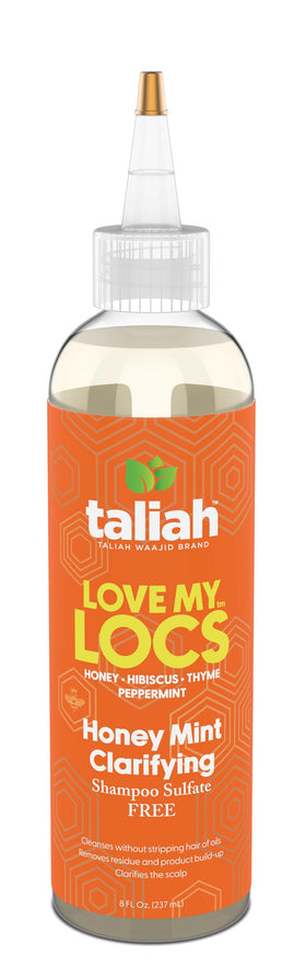 Taliah Waajid bottle on bathroom shelf styling and clean routine benefit