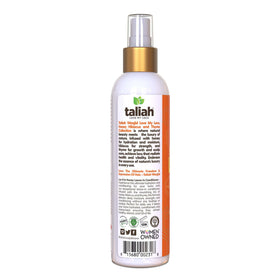 Taliah Waajid mist spraying to show lightweight texture and quick absorption benefit