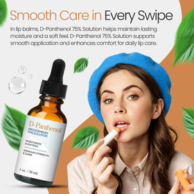 Talsen D-Panthenol liquid texture in a dish illustrating clarity and easy blending