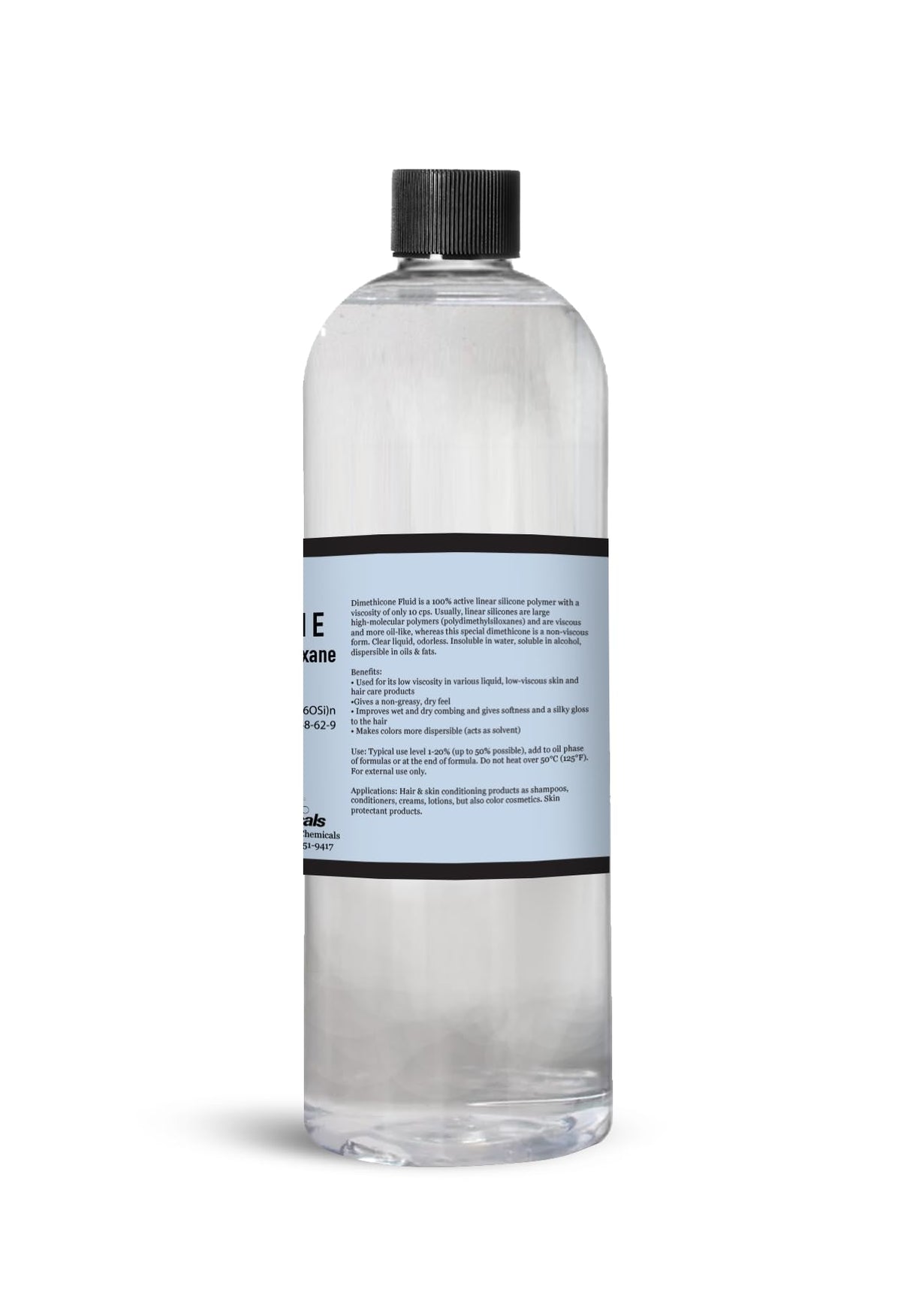 Talsen Chemicals pouring dimethicone to show viscosity and easy dosing benefit